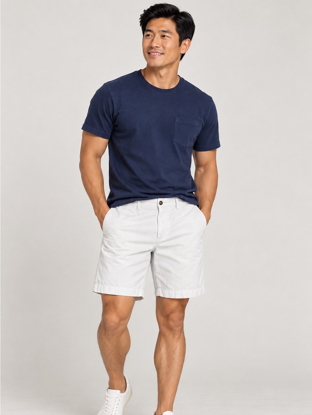 Tommy Hilfiger Men's White 100% Cotton Shorts